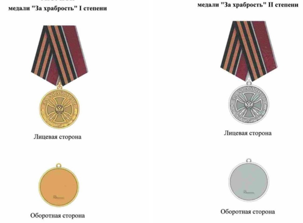  В России учредили новую медаль «За храбрость» для участников СВО